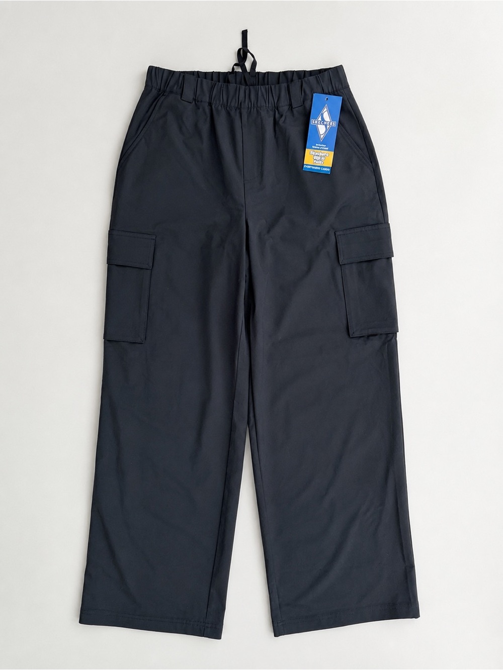Skechers Slip-In Everywhere Cargo Pants Black Size Small NWT Stretch UPF 40